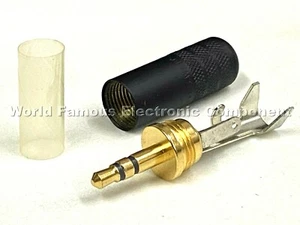 1pcs - SWITCHCRAFT 3.5mm (1/8") 35HDBAU Stereo Phono Plug Connector  - Picture 1 of 6