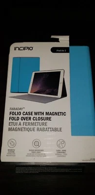 Case for iPad 10.5/9.7/Air 2/Mini 4/Pro 12.9 Incipio Faraday Folio Leather Cover - Image 1 of 2
