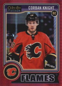 2014-15 O-Pee-Chee Platinum Red Prism #175 Corban Knight /135