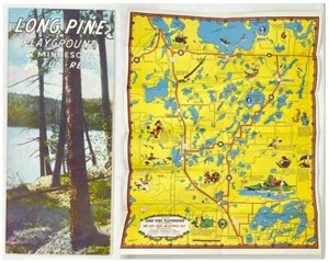 Long Pine Minnesota, Vintage Broschüre mit riesiger Farbkarte Pottsmith, 1948 - Bild 1 von 5