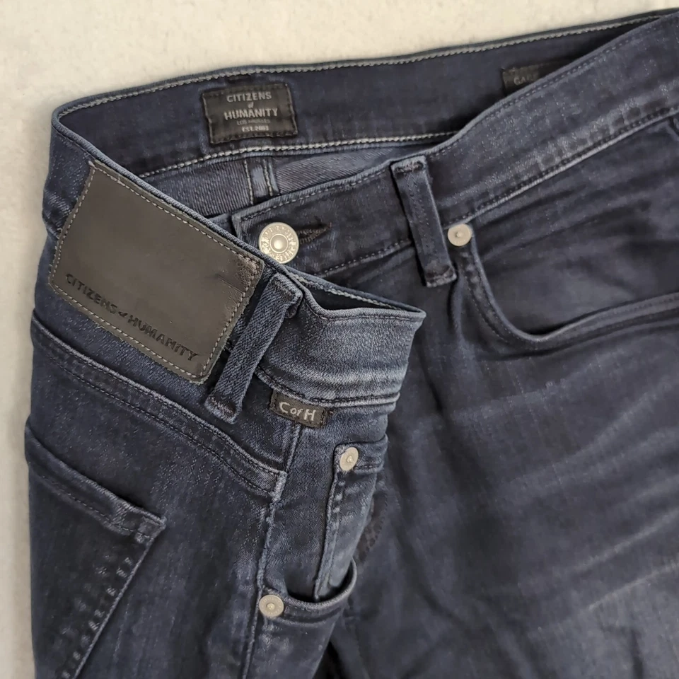 Citizens of Humanity Gage Classic Straight Men's Stretch Jeans 30x27" DARK Flaw - Image 1 of 4