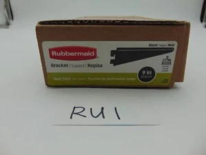 Rubbermaid 9” Twin Track Black Shelf Brackets FG4C0402BLA 80 Pack Lot Ships Free - Picture 1 of 7