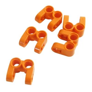 5 NEW LEGO Technic, Axle and Pin Connector Perpendicular Double Split Orange - Picture 1 of 1