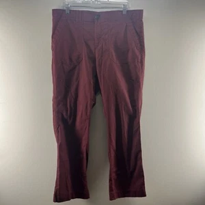 Lee Comfort Waistband Pants Womens 16 Red Chino Office Business Casual - Bild 1 von 7