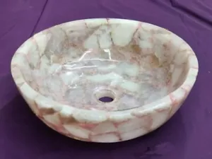 Elegant Rose Quartz Vessel Sink Wash Basin Home & Bathroom Vanities Decor - Picture 1 of 8