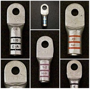 Heavy Wall Copper Cable Lugs Ring Terminals Various AWG Sizes Welding / Battery - Picture 1 of 24