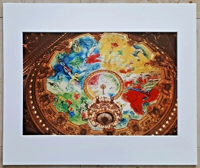MARC CHAGALL Anno 1965 Pariser Oper Deckengemälde Teilstück 1 von 6 +50x60cm PP - Bild 1 von 3