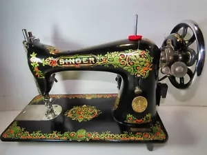 1924 INDUSTRIAL STRENGTH HEAVY DUTY SINGER 15-30 SEWING MACHINE LEATHER & JEANS - Picture 1 of 24