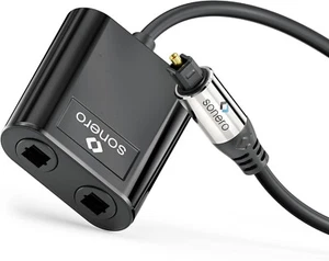 Toslink Premium Optisches Splitter 1x2 S/PDIF Digitaler Audio Verteiler 0,15m - Bild 1 von 6