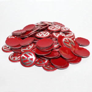 W ROJO EMBLEMA LOGO PEGATINA PARA MANDO LLAVE 14MM - Imagen 1 de 1