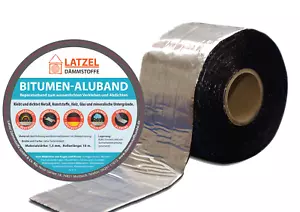 Bitumenband Aluband Reparaturband Dichtband - Breite 100 mm Alufarben - Picture 1 of 6