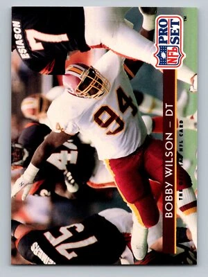1992 Pro Set #89 Bobby Wilson   Washington Redskins - Image 1 of 2