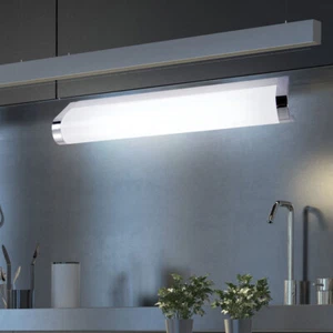 Lampada da Parete Incasso Luce Cucina LED Cromato Metallo Bianco T5 Soggiorno - Foto 1 di 4