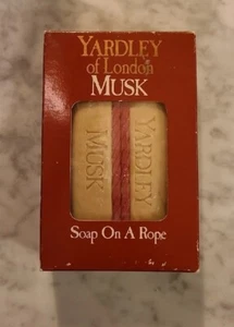 Yardley of London Musk Soap on a Rope RARE Vintage In Box (B1-i13) - Picture 1 of 2