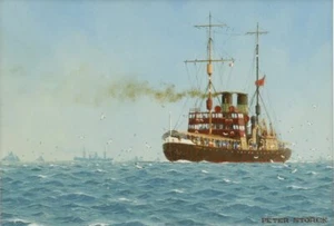 39100 - Russland. Der russische Eisbrecher Kertsch. Gemälde von Peter Storck - Bild 1 von 3