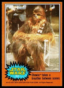 1977 Topps Star Wars Series 5 #324 Chewie Takes a Breather Between Scenes - Picture 1 of 1