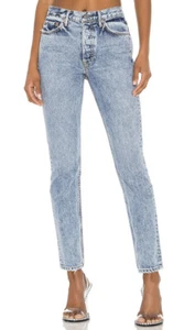 Pantalones de mezclilla GRLFRND Karolina en Don't You Know 100 % algodón con botones mosca talla 27 revolve - Imagen 1 de 8