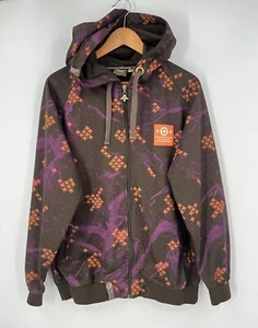 LRG Lifted Research Group full zip hoodie all over print Emperador Track Medium - Picture 1 of 7