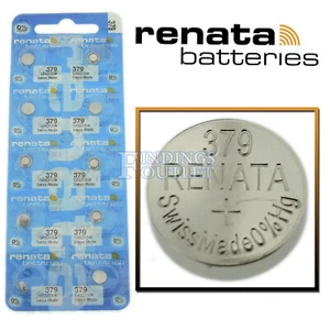 379 Renata Watch Battery SR521SW Swiss Made 0% Mercury Official Distributor - Picture 1 of 3