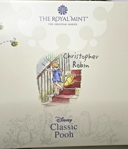 0,50 £p Silbermünze PP 999 % Winni Pooh Serie Christopher Robin - Bild 1 von 8