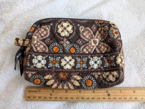 Bolsa de Maquillaje Acolchada VERA BRADLEY Canyon Marrón Aprox 6.5"x4.5"x1" - Imagen 1 de 4