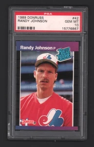 Randy Johnson HOF 1989 Donruss #42 Rookie Card Rc PSA 10 Gem Mint x867 - Picture 1 of 2