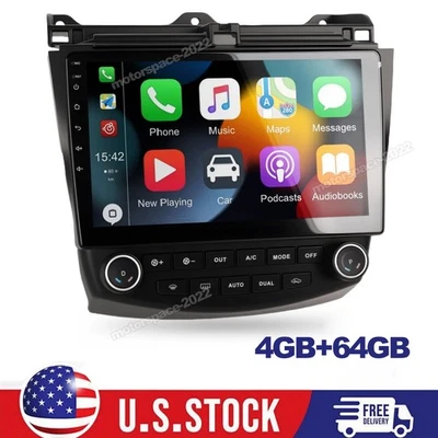 10.1” Touch screen For Honda Accord 2003-2007 Carplay Android 13 Car Radio GPS - Image 1 of 4