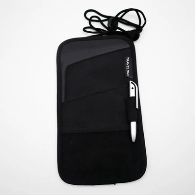 Travelon Passport & Boarding Pass Holder w/ Pen & Adjustable Neck Strap - Image 1 of 3
