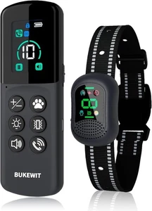 BUKEWIT Collar Antiladridos para Perros,Collar de Entrenamiento para Perros con Control Remoto,3 Modo de Entrenamiento - Imagen 1 de 7
