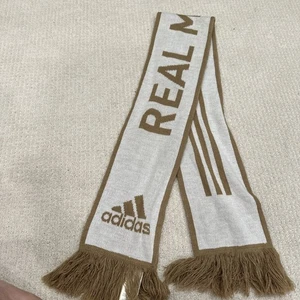 Adidas Real Madrid Gold Schal Fußball lange Fransen - Bild 1 von 7