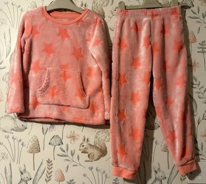 Girls Age 4-5 Years - Pretty Soft Fleecy Pyjamas - Picture 1 of 2