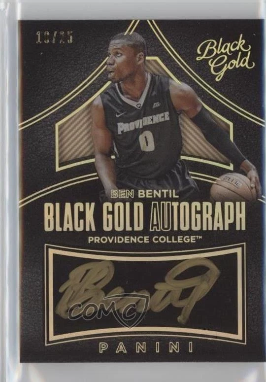 2016-17 Panini Black Gold Collegiate /25 Ben Bentil #186 Rookie Auto RC - Image 1 of 2
