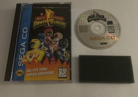 Mighty Morphin Power Rangers Sega CD CIB Complete w Reg Card/ Foam- Mint Disc!!