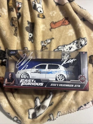 Jada Fast And Furious Jesse's Volkswagen Jetta 1:32 White Diecast Car  SIGNED - Image 1 of 4