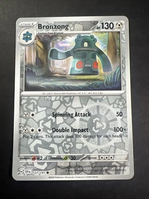 Bronzong 127/191 Sv08: Surging Sparks Reverse Holo - Pokémon TCG - Collectible - Image 1 of 2