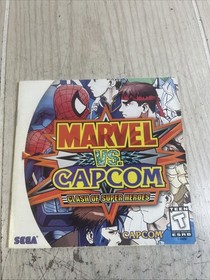 Marvel vs. Capcom 1 Sega Dreamcast Instruction Manual Booklet ONLY #a