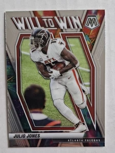 2021 Panini Mosaic NFL Will to Win #WW-14 Julio Jones Atlanta Falcons - Bild 1 von 2