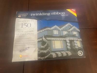 Holiday Time Twinkling Ribbon Light Set 150 count - Image 1 of 4