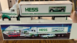 1992 Hess Toy Truck 18 Wheeler and Racer New in Box. - Picture 1 of 4