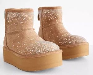 Neu entzückende Madden Girl Ease hr Strass-Winterstiefelette Größe 7,5 - Bild 1 von 13