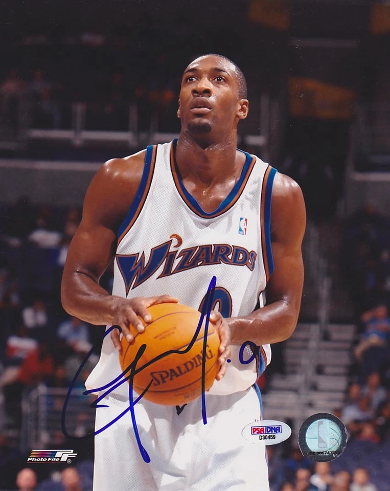 Gilbert Arenas SIGNED 8x10 Photo Washington Wizards PSA/DNA AUTOGRAPHED - Image 1 of 1