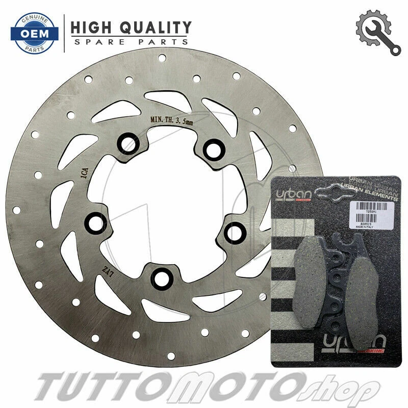 DISCO FRENO POSTERIORE RMS TIPO ORIGINALE PER KYMCO AGILITY R16 200 2010