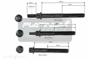 CYLINDER HEAD BOLT SET for JEEP GRAND CHEROKEE LIMITED WJ SUV 1999-2000 4.0L ERH - Picture 1 of 1