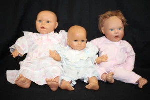 Set of 3 Vintage Collectible Vinyl/Cloth Dolls Max Fapf, Berenger, Lee Middleton - Picture 1 of 12