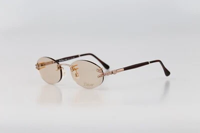 Diva 5132 L 120 E 90s plata y madera verdadera varillas sin montura ovaladas gafas marcos Nuevo de Lote Antiguo Foto 1 de 4