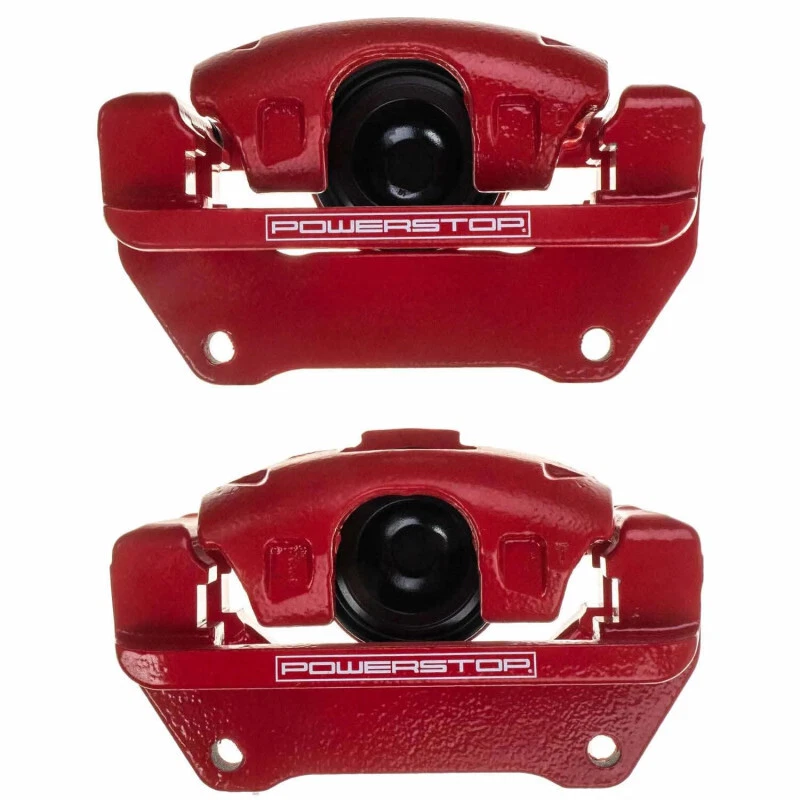 Par de pinzas rojas delanteras con soporte para Jeep Wrangler JK Power Stop 07-18 Foto 1 de 1