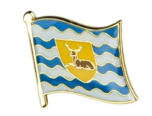 HERTFORDSHIRE : Flag Enamel Lapel Pin Badge - (UK Seller & Free UK Postage) - Picture 1 of 3