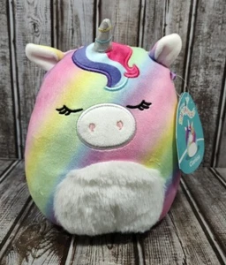 Squishmallows 7" Plush Clarissa the Unicorn Soft Plush Toy Animal Rainbow New - Picture 1 of 7