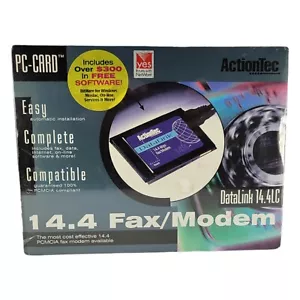 1995 ActionTec 14.4 Kbps PCMCIA Fax Modem Dial-Up Internet Access - Sealed Box - Picture 1 of 12