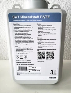 ( 16,00 Euro / L ) BWT Mineralstoff  F1,F2/FE, F3,/ F4   3 Liter Kanister - Bild 1 von 1